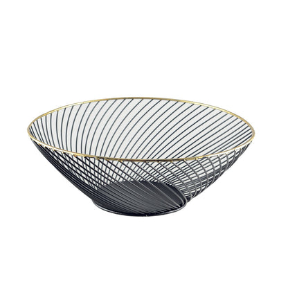 Black bread basket Bordure Doree