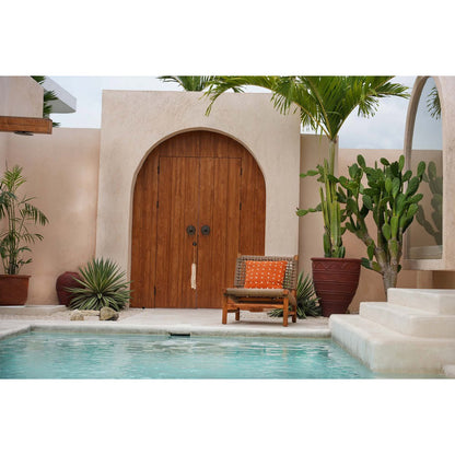 The Zillion Kiss Cushion Cover - Terracotta White