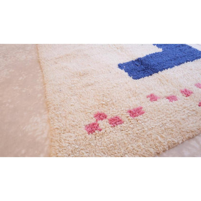 Pure wool Moroccan Berber rug 121 x 249 cm