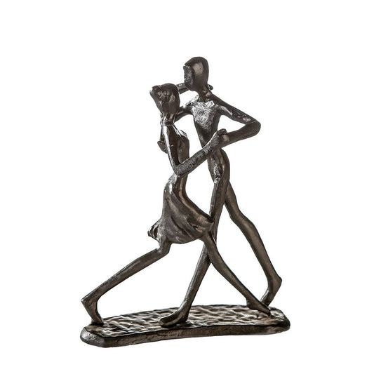 Iron design sculpture "Dancing" burnished H.17cm