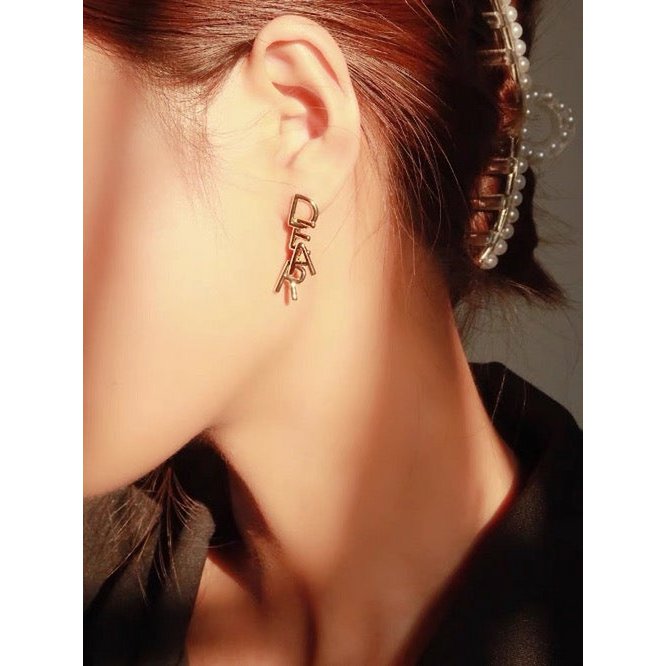 Romantic DEAR Letter Earrings