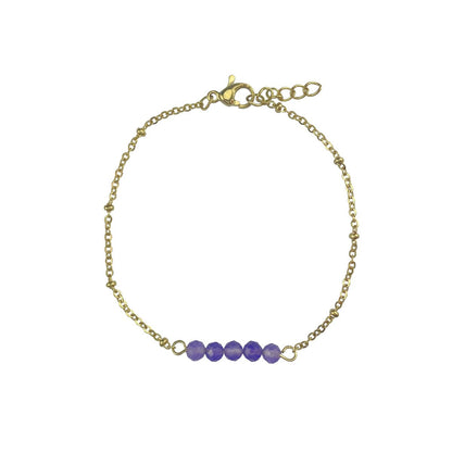 Bracelet Amethyst - Gold