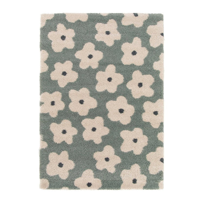 Tapis enfant épais et confortable FLEURS