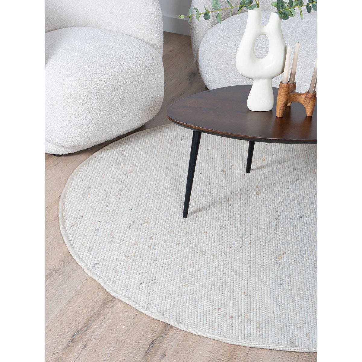Rug Scott Beige Round ø200 cm