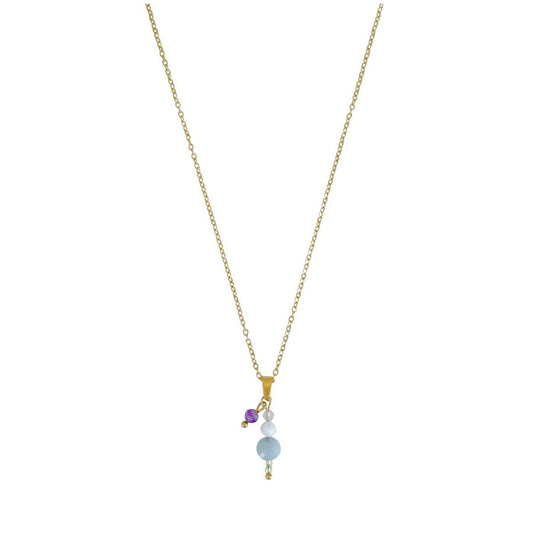 Harmony Gemstone Necklace - Gold