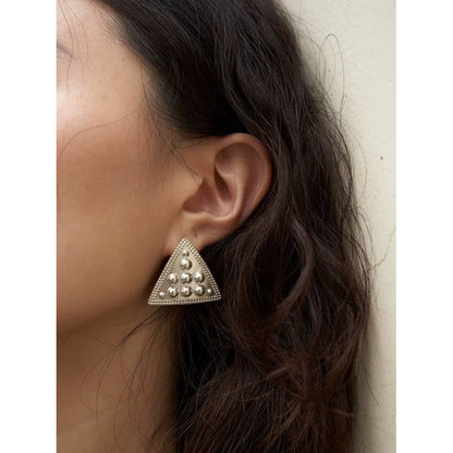 Geometric Triangle Bord Punk Earrings