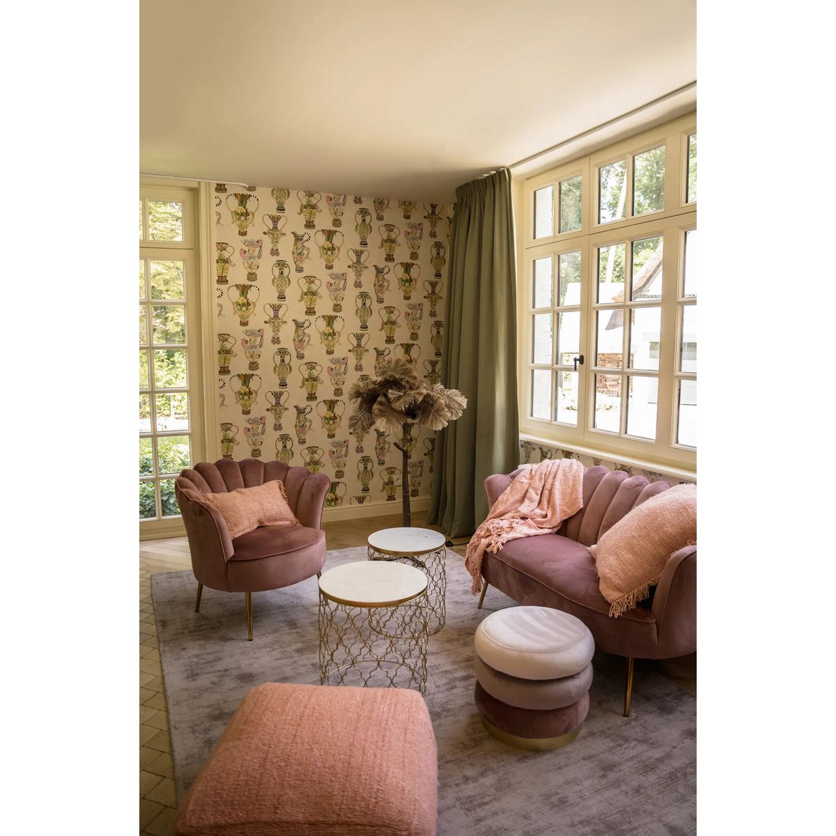 The s'il vous Plaid - Salmon Pink