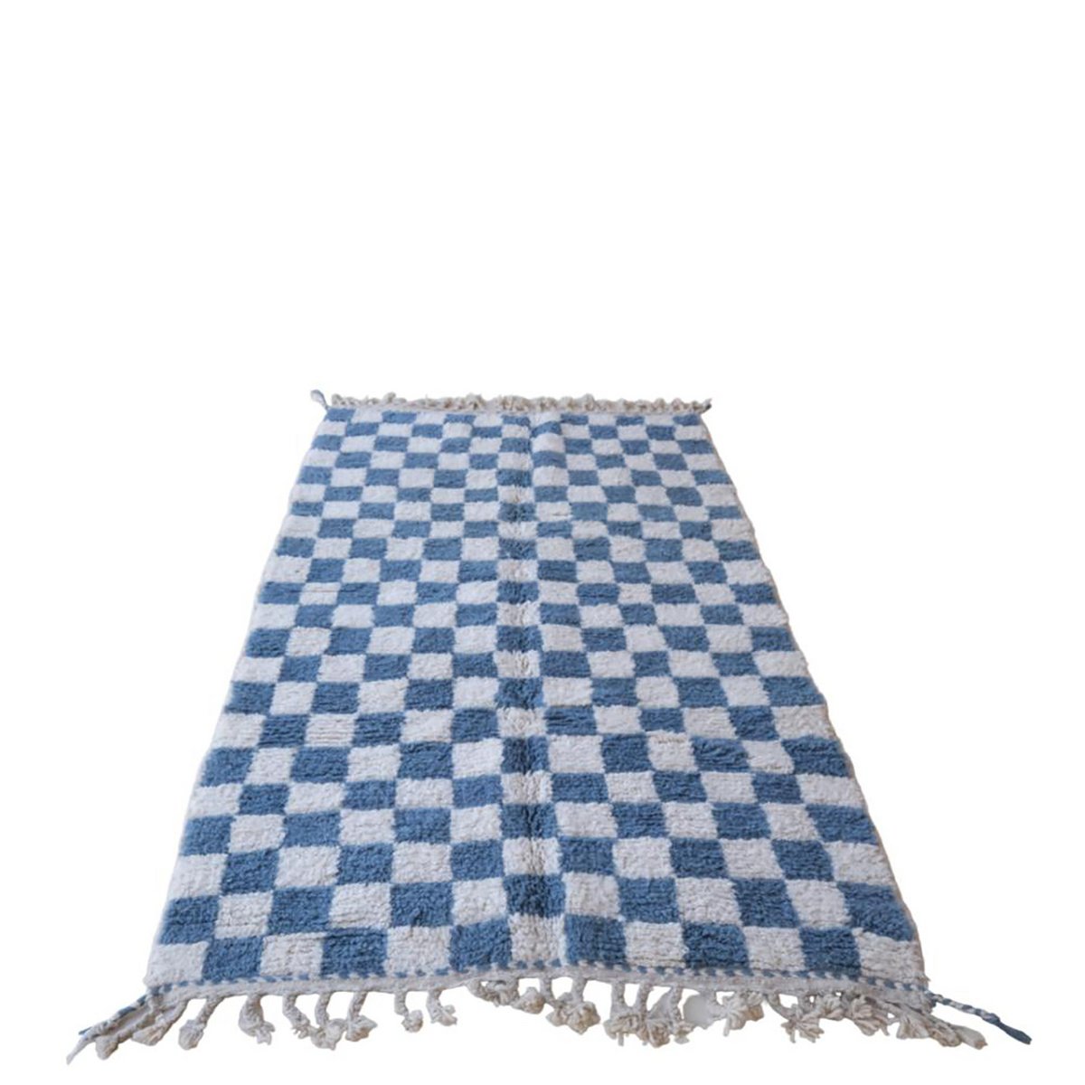 Berber checkered wool rug 156 x 240 cm