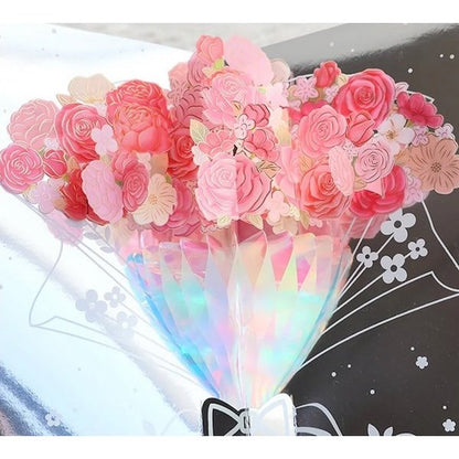 3D Gift Card-Sparkling Flower Gift Card