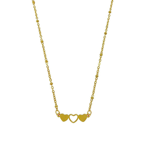 Necklace Hearts - Gold