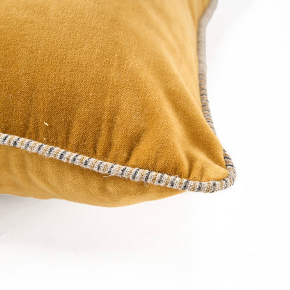 The Velvet Crush Cushion Cover - Mustard - 50x50
