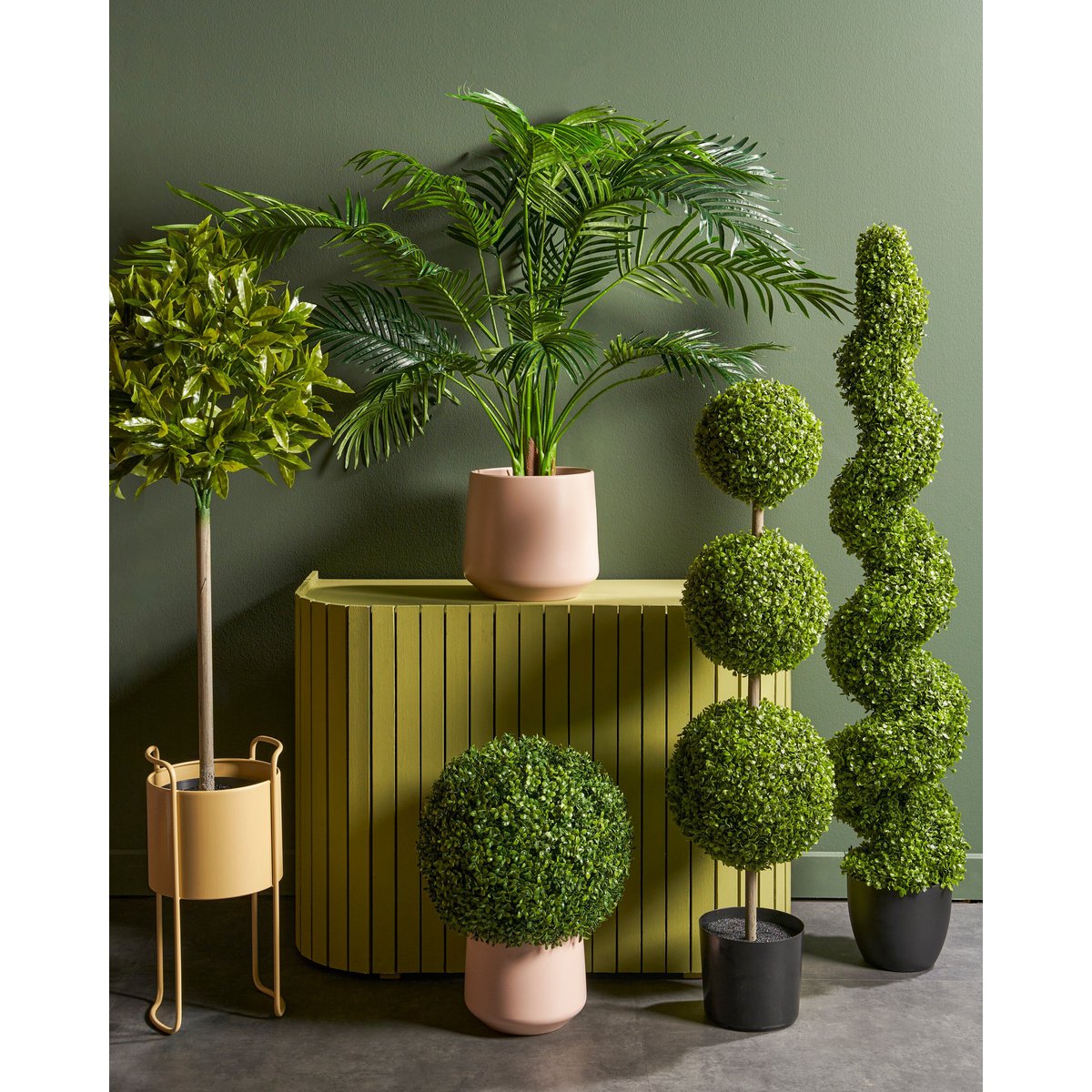 Artificial plant Areca palm Green