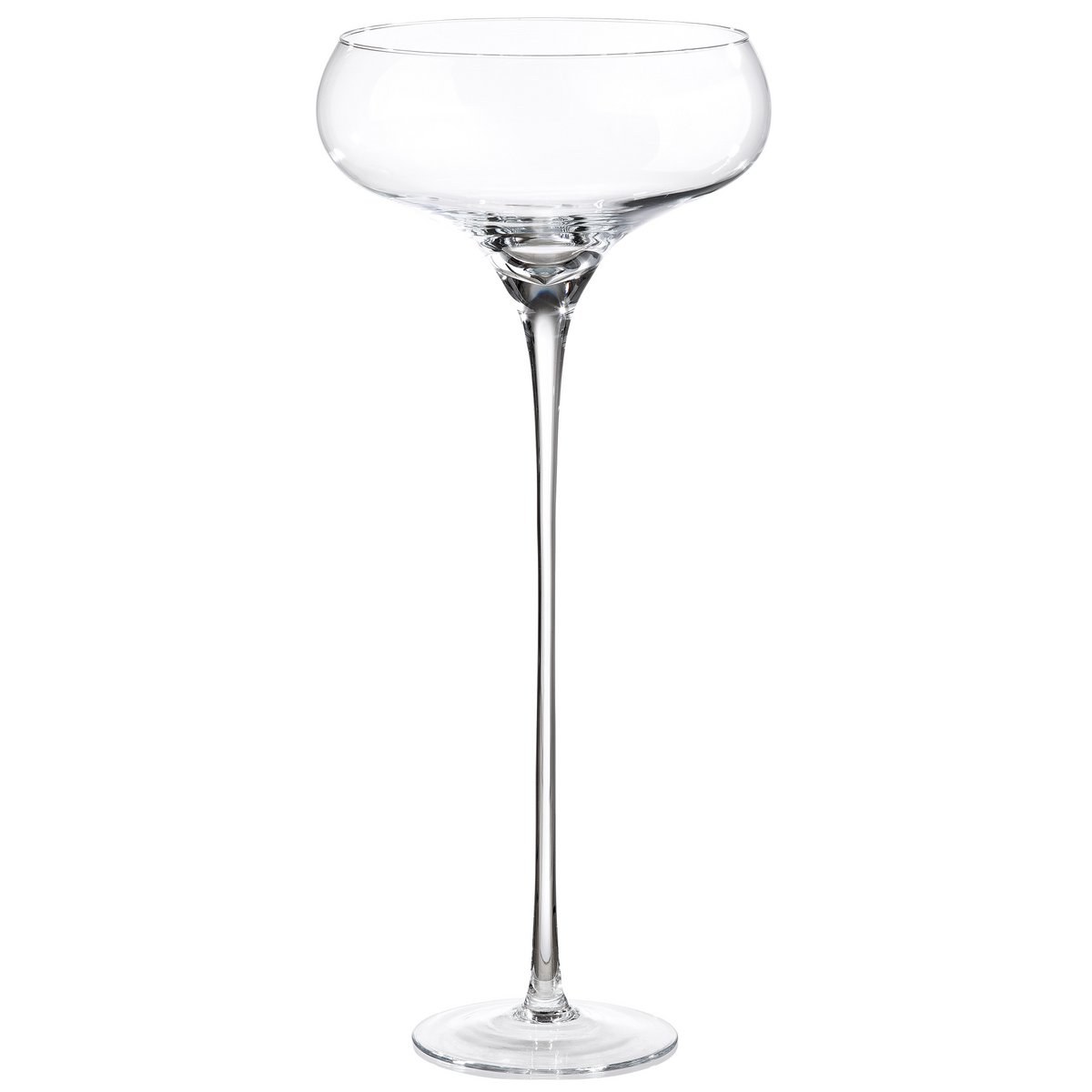 Glass planter champagne bowl