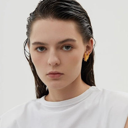 Unique Silk Cloth Ear cuff - One piece