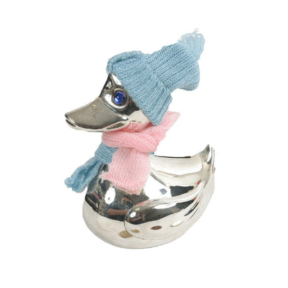 Tirelire canard bleu/rose