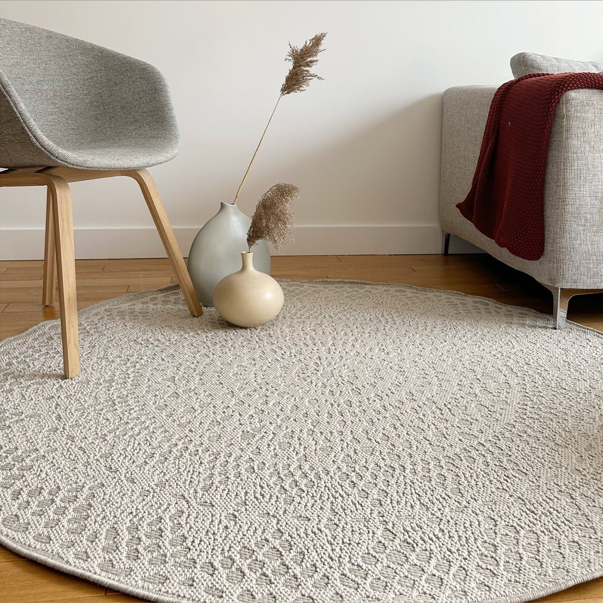 CROCHET round decorative rug