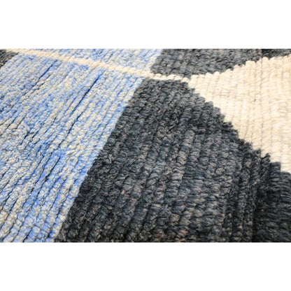 Pure Berber wool hallway rug 88 x 290 cm