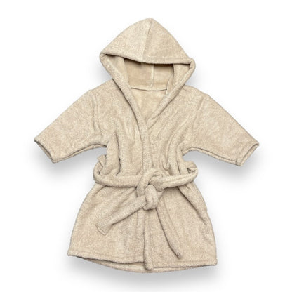 Baby bathrobe bamboo beige