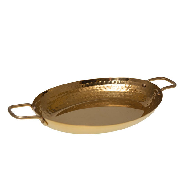 Golden oval saucepan 25x18.5x4cm