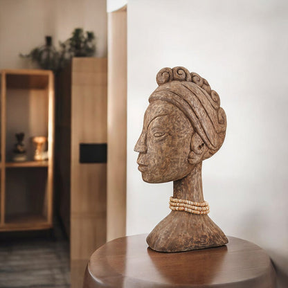 Sculpture African Lady, H.49 cm