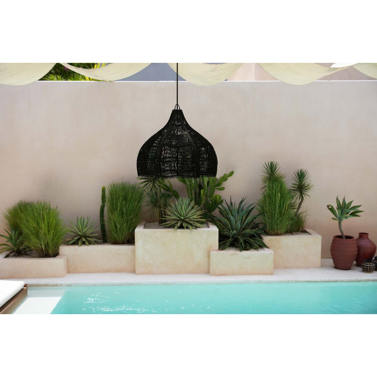 The Whipped Pendant - Black - M