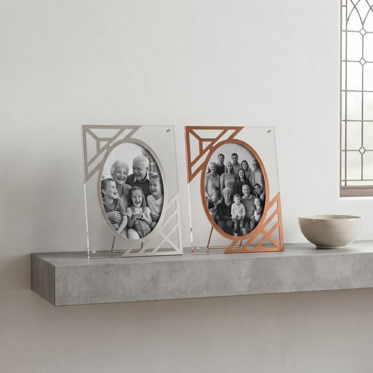 Silver acrylic frame 10x15cm