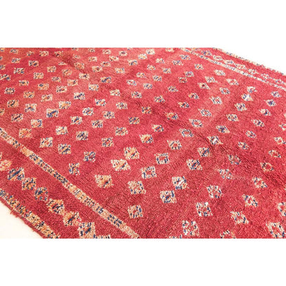 Vintage hand-woven wool Berber rug 169 x 258 cm