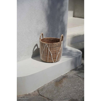 The Straight Stitched Macrame Basket - L