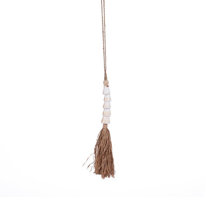 The Cone Shell Tassel - Natural White