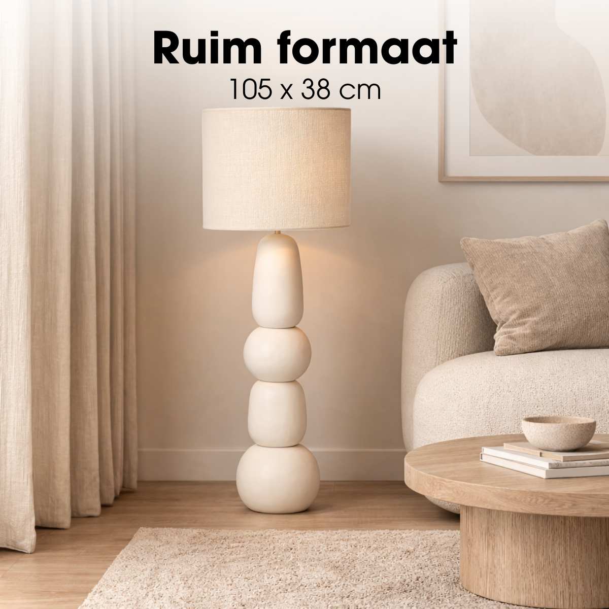 Floor lamp Menko Cream