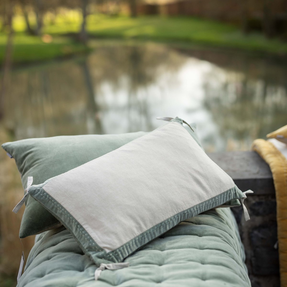 Elise Chambray Verbena 45 x 45 cushion
