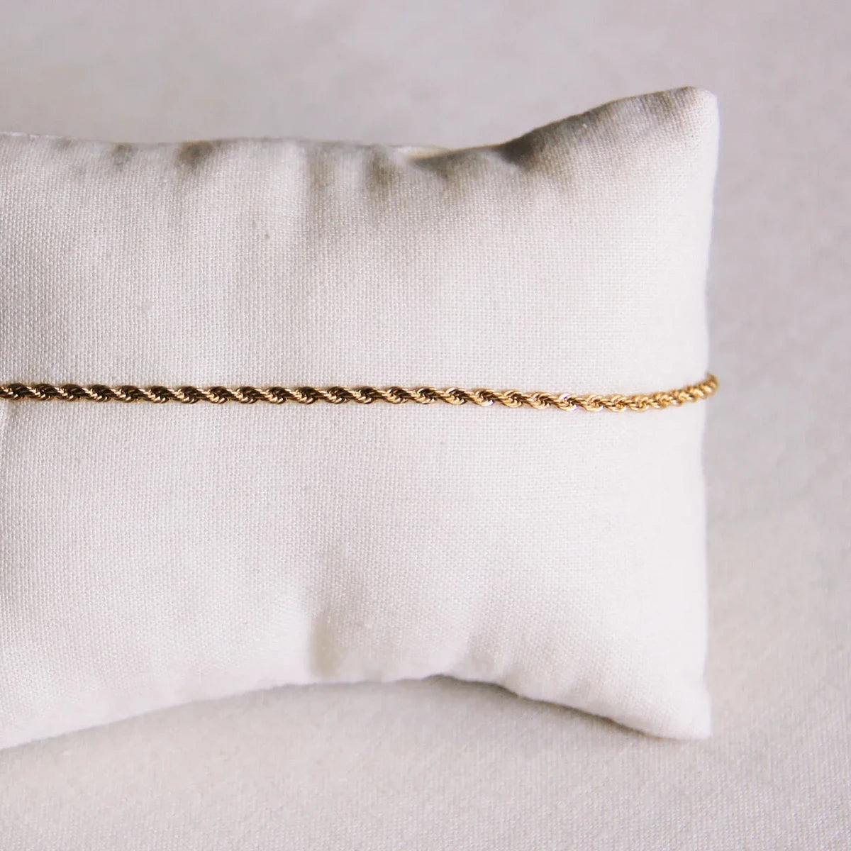 Twisted anklet - gold