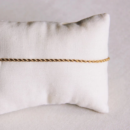 Twisted anklet - gold