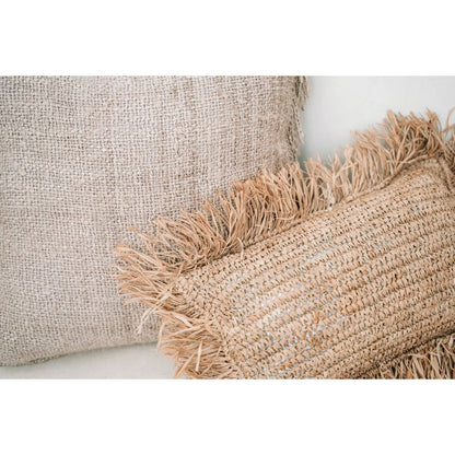 The Raffia Cushion Cover Rectangular - Natural - 30x50