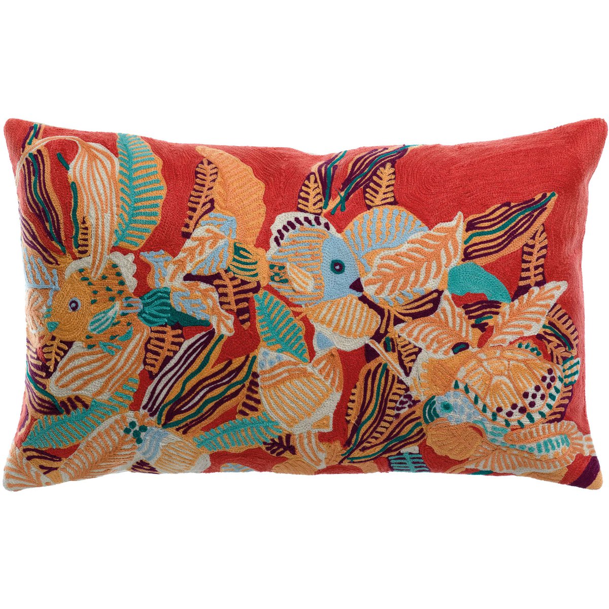 Dori Papaye embroidered cushion 30 x 50