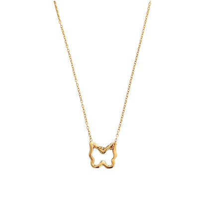 Butterfly necklace - gold