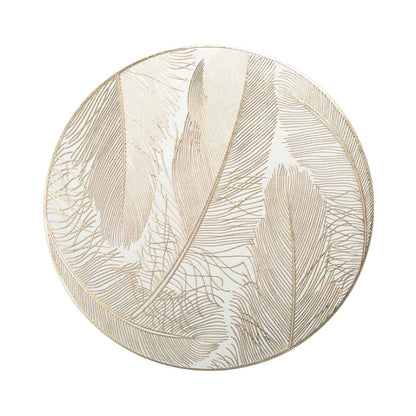 38cm golden round plate