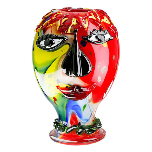 Face vase Andrew, multicolored H.29 cm