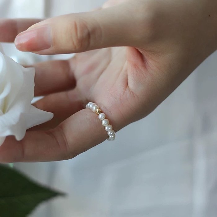 Elegant Pearl Beads Rings-Stretchable