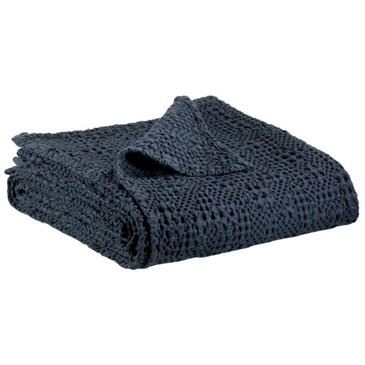 Throw stonewashed Tana Cobalt 240 x 260