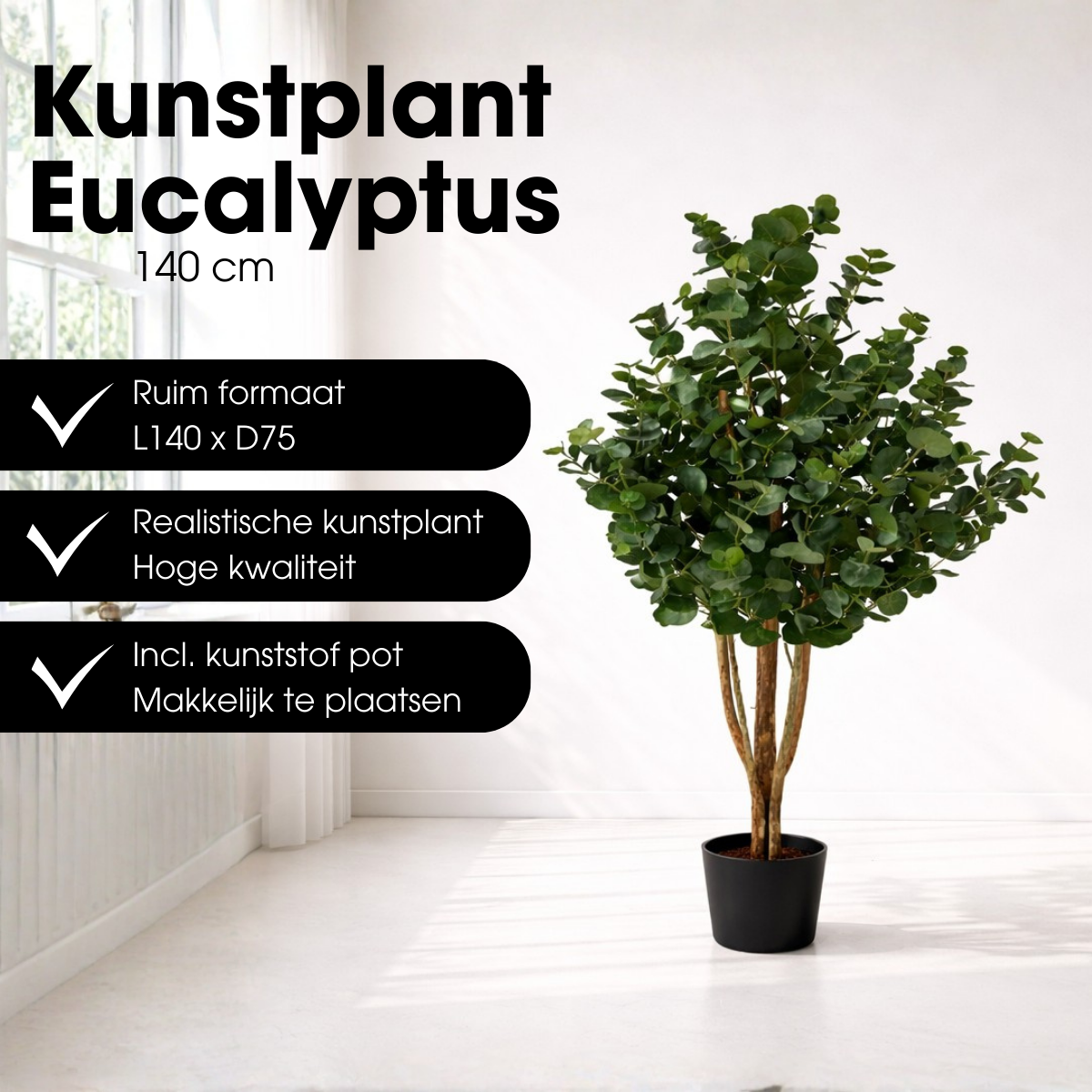 Artificial plant Eucalyptus tree Green