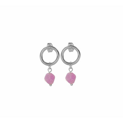 Earrings Chalcedony - Silver