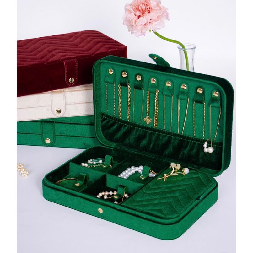 Luxury Velvet Large Jewelry Box