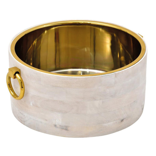 Wooden Wooden Champagne Metal Dore 42x46x20cm bucket