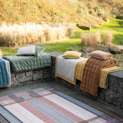 Coussin Elise Chambray Verveine 30 x 50