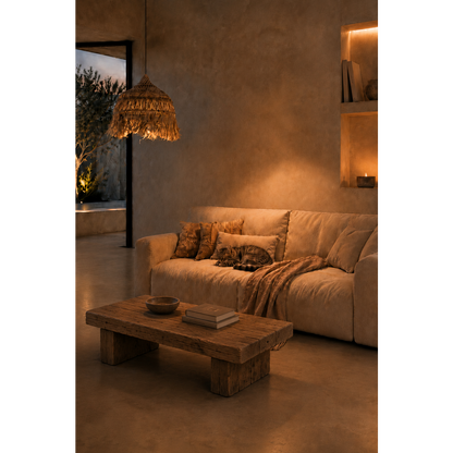 The Abaca Hoola Pendant - Natural - L