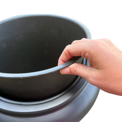 Plantenpot - Horsens rough black