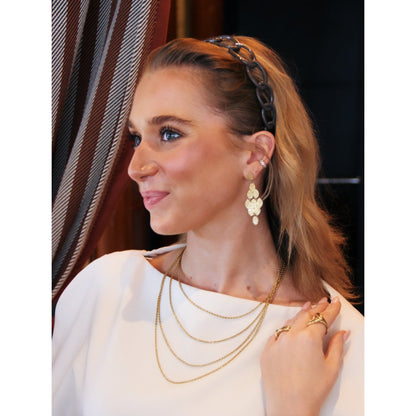 Twisted layered necklace
