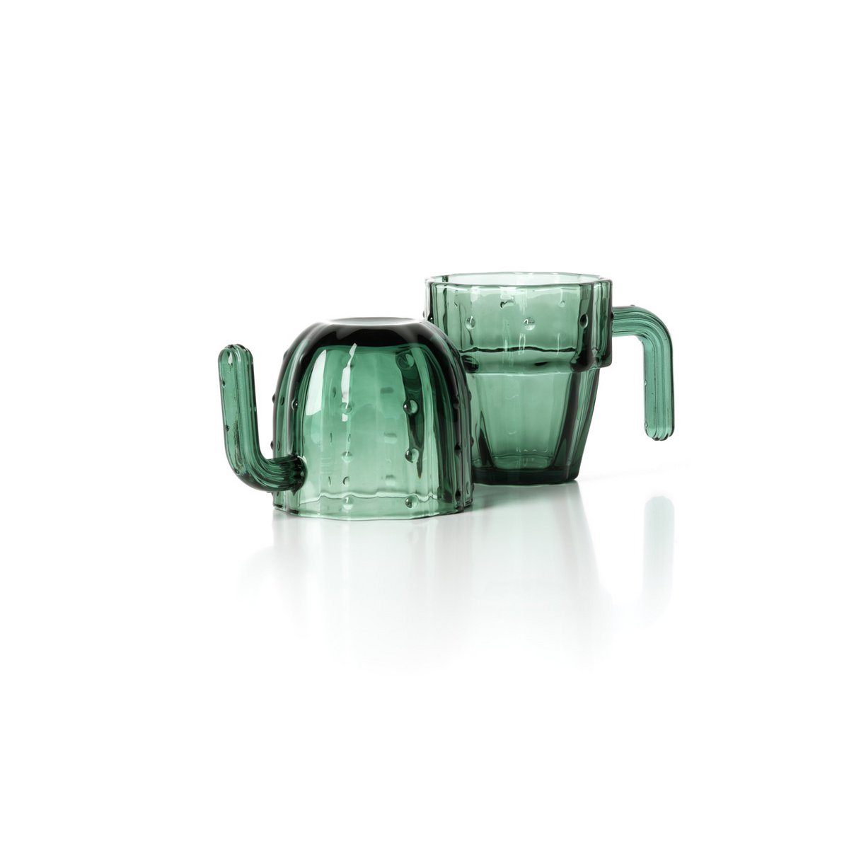 The Stack-a-Cactus Glasses - Green - Set of 4