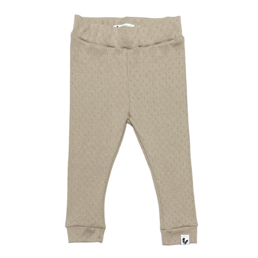 Pants pointelle dark beige